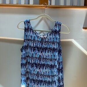 Lilly Pulitzer sailboat a line cotton summer dress